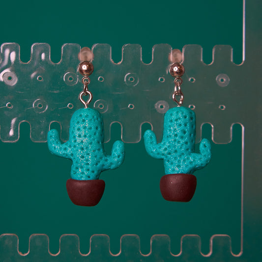Tiny cacti earrings
