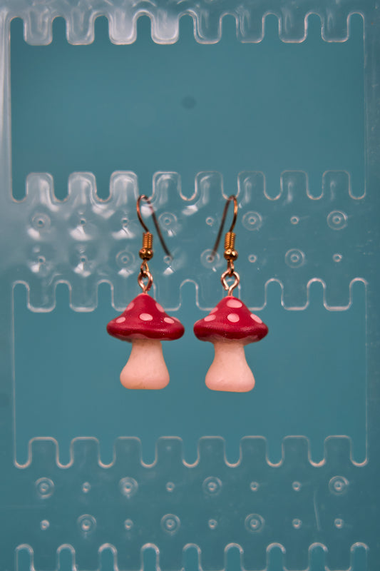Red Toadstool earrings