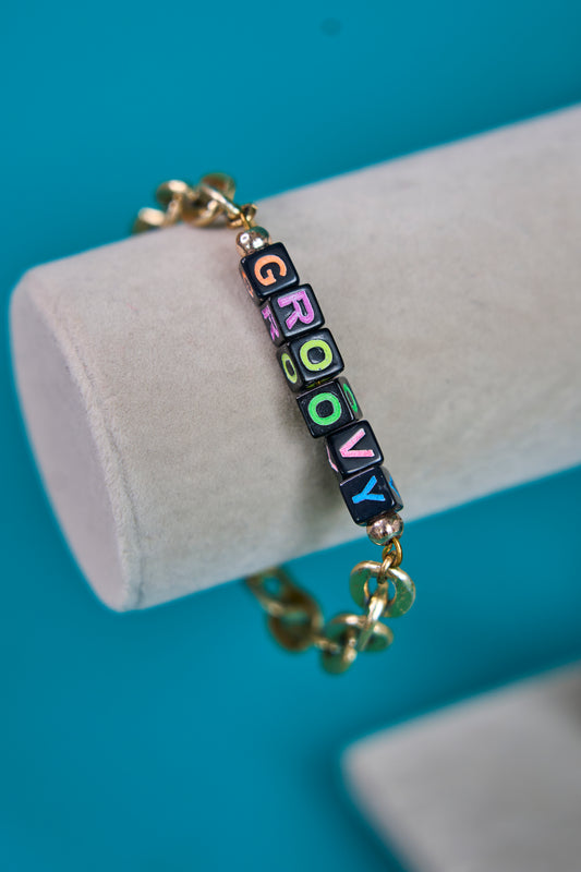 GROOVY gold bracelet chain